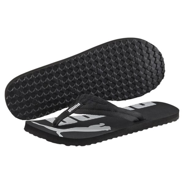 Klapki Epic Flip v2 PUMA Black White. Białe klapki Puma, bez wzorów, z materiału, bez obcasa. Za 137,00 zł.
