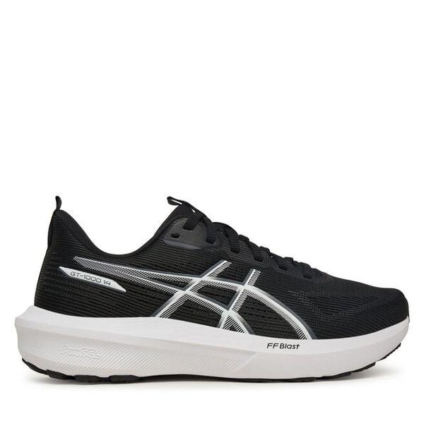 Buty do biegania Asics. Czarne buty sportowe ASICS, bez wzorów, bez zapięcia, do biegania. Za 399,99 zł.