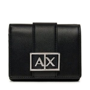 Portfel Armani Exchange. Czarne portfele Armani Exchange, bez wzorów. Za 329,99 zł.