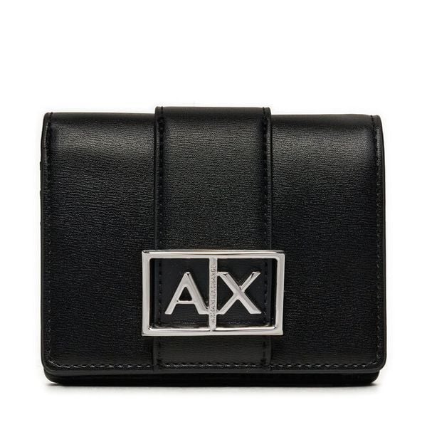 Portfel Armani Exchange. Czarne portfele Armani Exchange, bez wzorów. Za 263,99 zł.