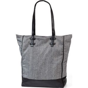 Torebka shopper w połączeniu różnych materiałów bonprix czarno-beżowy. Czarne shopper bag marki bonprix, z materiału. Za 89,99 zł.