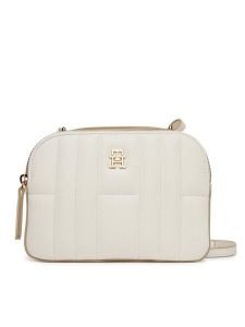 Tommy Hilfiger Torebka Th Feminine Conv Camera Bag AW0AW17453 Écru. Listonoszki TOMMY HILFIGER, bez wzorów, ze skóry, bez dodatków. Za 339,99 zł.