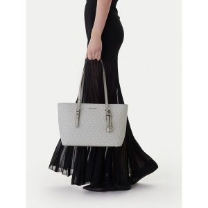Torebka MICHAEL Michael Kors. Szare shopper bag MICHAEL Michael Kors, bez wzorów, bez dodatków. Za 765,99 zł.