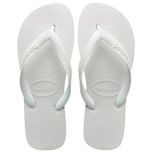 Klapki Havaianas Model 4000029 Kolor Biały. Białe klapki Havaianas, bez wzorów, bez obcasa. Za 81,70 zł.