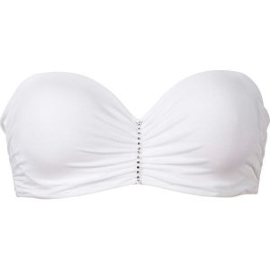 Biustonosz z odpinanymi ramiączkami bonprix biały. Biustonosze marki bonprix. Za 37,99 zł.