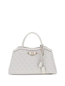 Guess Torebka Lindsey HWSG97 49060 Kremowy. Białe kuferki Guess, z aplikacjami, ze skóry, bez dodatków. Za 570,99 zł.