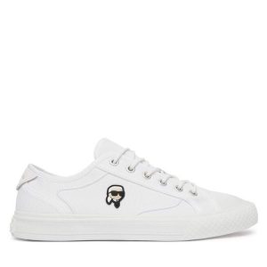 Trampki KARL LAGERFELD. Białe trampki KARL LAGERFELD, bez wzorów, bez zapięcia. Za 568,99 zł.
