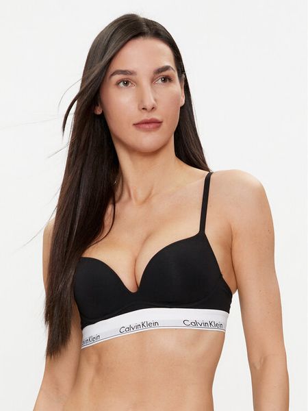 Calvin Klein Underwear Biustonosz push-up 000QF7623E Czarny. Czarne biustonosze Calvin Klein Underwear, bez wzorów, z bawełny. Za 129,99 zł.
