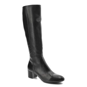 Czarne Kozaki Nessi Ocieplane Buty Damskie. Czarne kozaki Nessi, bez wzorów, ze skóry, bez obcasa, na obcasie, bez zapięcia. Za 529,00 zł.