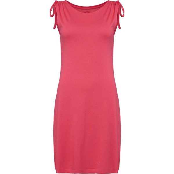 Sukienka damska LOAP Asanura róż XS. Czerwone sukienki Lolë, na co dzień, xs, bez wzorów, eleganckie, bez kołnierzyka, bez ramiączek, sportowe. Za 153,99 zł.