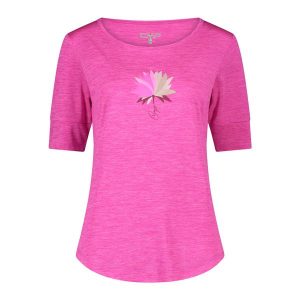 Koszulka damska turystyczna CMP 35N5486. Czerwone koszulki sportowe CMP, bez wzorów, bez ramiączek. Za 172,50 zł.