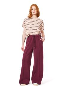 Scotch & Soda Spodnie w kolorze bordowym rozmiar: L. Czerwone spodnie z wysokim stanem Scotch & Soda, bez wzorów, z materiału, z podwyższonym stanem. Za 314,95 zł.