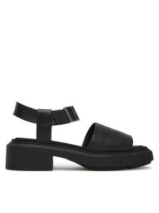 Calvin Klein Sandały Chunky Sandal Lth Mg HW0HW03131 Czarny. Czarne sandały Calvin Klein, bez wzorów, ze skóry, bez obcasa, na płaskiej podeszwie, bez zapięcia. Za 489,99 zł.