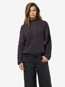 Noisy may Sweter "Haysa" w kolorze czarnym rozmiar: S. Czarne swetry oversize Noisy may, s, bez wzorów, ze splotem, bez ramiączek. Za 92,64 zł.