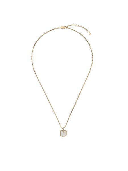 Fossil Naszyjnik JF04529710 Złoty. Żółte naszyjniki Fossil, metalowe. Za 239,99 zł.