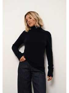 Just Cashmere Kaszmirowy golf "Lexie" w kolorze granatowym rozmiar: L. Niebieskie golfy Just Cashmere, bez wzorów, z kaszmiru. Za 335,38 zł.