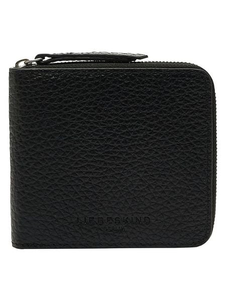Liebeskind Berlin Skórzany portfel w kolorze czarnym - 16 x 14 x 4 cm rozmiar: onesize. Czarne portfele Liebeskind Berlin, bez wzorów, z materiału. Za 261,57 zł.