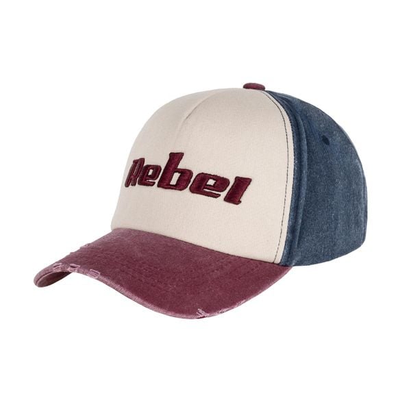 Czapka z daszkiem Rebel Active , kolor niebiesko-purpurowy , rozmiar M. Fioletowe czapki REBEL ACTIVE, bez wzorów, z bawełny. Za 39,00 zł.