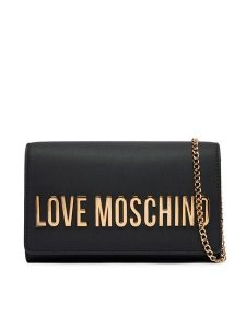LOVE MOSCHINO Torebka JC4103PP0OKD0000 Czarny. Czarne torebki wieczorowe LOVE MOSCHINO, bez wzorów, ze skóry, bez dodatków. Za 699,99 zł.