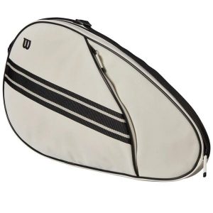 Torba sportowa unisex Wilson Premium Padel Cover. Czarne torby podróżne i sportowe Wilson, bez wzorów, z materiału. Za 127,25 zł.