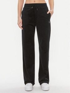 Guess Spodnie dresowe Couture V3BB26 KBXI2 Czarny Regular Fit. Czarne spodnie dresowe Guess, m, z aplikacjami, z dresówki. Za 209,99 zł.