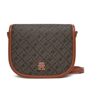 Torebka Tommy Hilfiger. Czarne listonoszki TOMMY HILFIGER, bez wzorów, bez dodatków. Za 379,99 zł.