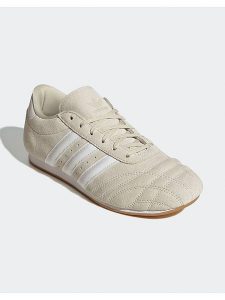 Adidas Skórzane sneakersy "Taekwondo Lace" w kolorze beżowym rozmiar: 40,5. Brązowe trampki ADIDAS, bez wzorów, bez zapięcia. Za 257,31 zł.