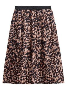 Danamade Spódnica "Dsona" w kolorze beżowo-czarnym rozmiar: S. Brązowe spódnice Danamade, na co dzień, s, bez wzorów, midi. Za 96,37 zł.