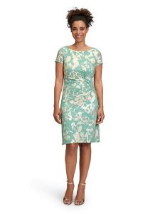 Vera Mont Sukienka w kolorze zielonym rozmiar: 46. Zielone sukienki Vera Mont, na co dzień, bez wzorów, bez kołnierzyka, bez ramiączek, mini, proste. Za 252,99 zł.