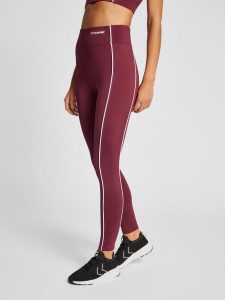 Legginsy damskie Hummel Mt Flash. Brązowe legginsy Hummel, bez wzorów, z elastanu. Za 255,00 zł.