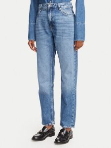 BOSS Jeansy Ada 50564443 Granatowy Boyfriend Fit. Niebieskie jeansy Boss, bez wzorów, z jeansu. Za 509,99 zł.