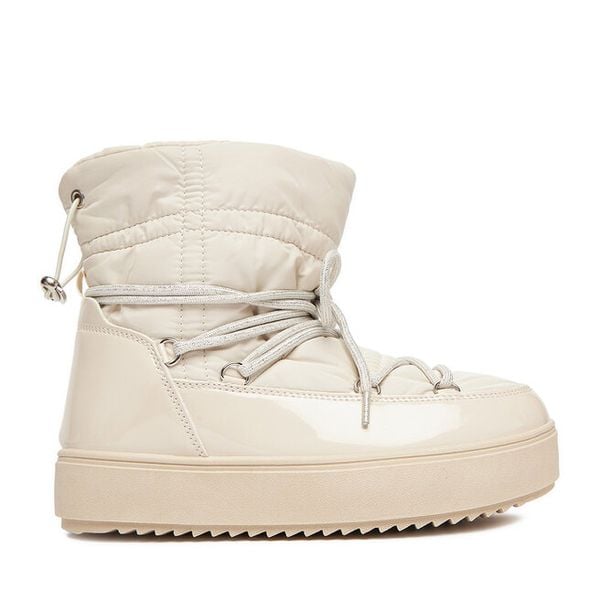 Śniegowce DeeZee. Brązowe buty zimowe DeeZee, bez obcasa, bez zapięcia. Za 199,99 zł.