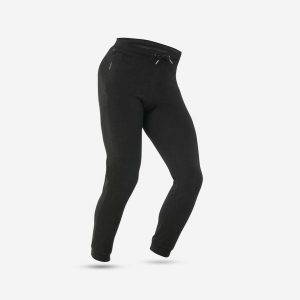 Legginsy turystyczne damskie MH100. Czarne legginsy QUECHUA, bez wzorów, z dzianiny. Za 59,99 zł.