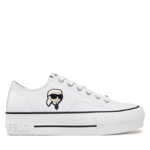 Trampki KARL LAGERFELD. Białe trampki KARL LAGERFELD, bez wzorów, bez zapięcia. Za 469,99 zł.