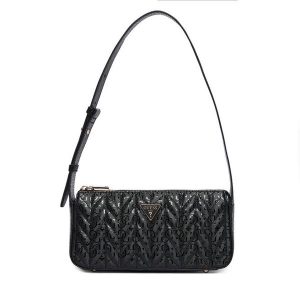 Torebka Guess. Czarne torebki klasyczne Guess, z aplikacjami, bez dodatków. Za 544,99 zł.