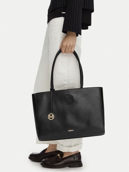 MEXX Torebka CEO-MEXX-L-005-10 Czarny. Czarne shopper bag Mexx, bez wzorów, ze skóry, bez dodatków. Za 229,99 zł.
