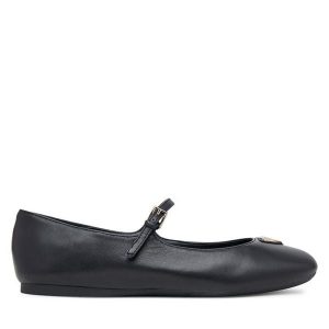Baleriny Guess. Czarne balerinki Guess, z aplikacjami, bez obcasa, bez zapięcia. Za 399,99 zł.