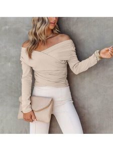 Milan Kiss Bluzka w kolorze kremowym rozmiar: M. Brązowe bluzki Milan Kiss, m, bez wzorów, bez kołnierzyka, bez ramiączek. Za 126,99 zł.