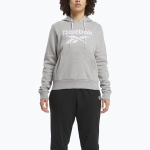 Bluza damska Reebok Identity Big Logo Fleece. Szare bluzy Reebok, bez wzorów, bez kaptura. Za 179,99 zł.