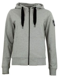 Peak Mountain Bluza "Aclara" w kolorze szarym rozmiar: S. Szare bluzy Peak Mountain, s, z aplikacjami, z bawełny, bez kaptura. Za 87,81 zł.