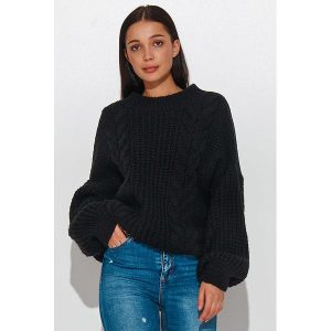 Numinou Sweter w kolorze czarnym rozmiar: onesize. Czarne swetry oversize Numinou, bez wzorów, z wełny, bez ramiączek. Za 74,63 zł.