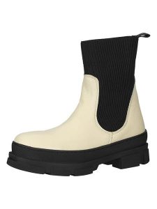 Steve Madden Skórzane botki w kolorze beżowym rozmiar: 39. Brązowe botki Steve Madden, bez wzorów, bez obcasa, bez zapięcia. Za 271,67 zł.