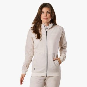 Bluza treningowa damska Swedemount Training Logo Zip Hood II szybkoschnąca. Brązowe bluzy SWEDEMOUNT, bez wzorów, bez kaptura. Za 224,99 zł.