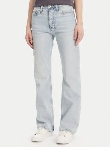 Calvin Klein Jeans Jeansy Authentic J20J225125 Niebieski Bootcut Fit. Niebieskie jeansy Calvin Klein Jeans, bez wzorów, z bawełny. Za 289,99 zł.