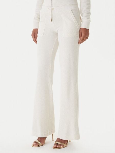 Juicy Couture Spodnie dresowe Layla JCSEBJ001G Beżowy Regular Fit. Brązowe spodnie dresowe Juicy Couture, xl, bez wzorów, z dresówki. Za 349,99 zł.