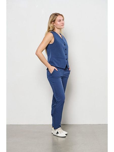 &Co Woman Kamizelka "Priya" w kolorze granatowym rozmiar: 3XL. Niebieskie kamizelki &Co Woman, xl, bez wzorów, bez kołnierzyka, bez ramiączek, bez kaptura. Za 127,05 zł.