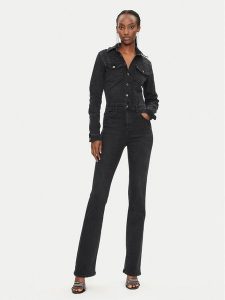 Liu Jo Kombinezon UF4093 Czarny Slim Fit. Czarne sukienki Liu Jo, bez wzorów, z bawełny, bez kołnierzyka, bez ramiączek. Za 539,99 zł.