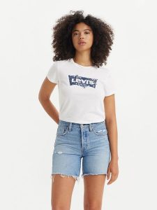 Levi's Koszulka w kolorze białym rozmiar: S. Białe bluzki Levi's®, s, bez wzorów, z bawełny, bez kołnierzyka, bez ramiączek. Za 83,62 zł.