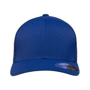 Czapka Z Daszkiem Mesh Tactel. Białe czapki FLEXFIT, bez wzorów, z bawełny. Za 73,99 zł.