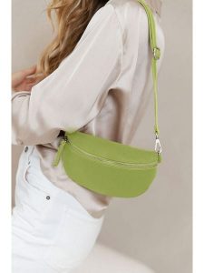 Anna Morellini Skórzana saszetka "Agnese" w kolorze zielonym - 23 x 15 x 1 cm rozmiar: onesize. Zielone nerki i saszetki Anna Morellini, bez wzorów, z materiału. Za 173,99 zł.